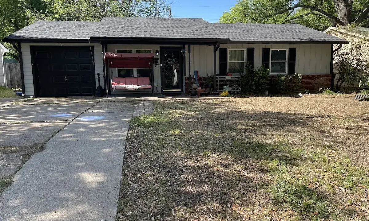 Hail Damage Roof Repair crew at work on a residential roof in Macon-Bibb County